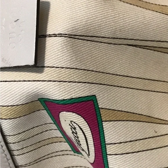 Gucci raffia straw and leather large bag - Picture 5 of 9